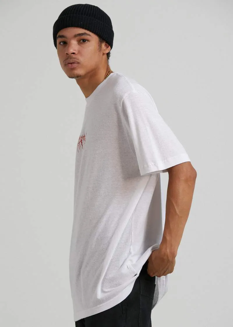 AFENDS MENS Other Days - Retro Fit T-Shirt - White