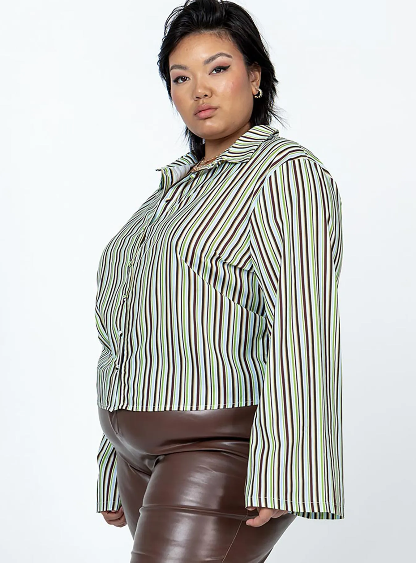 Anni Stripe Shirt Multi Curve