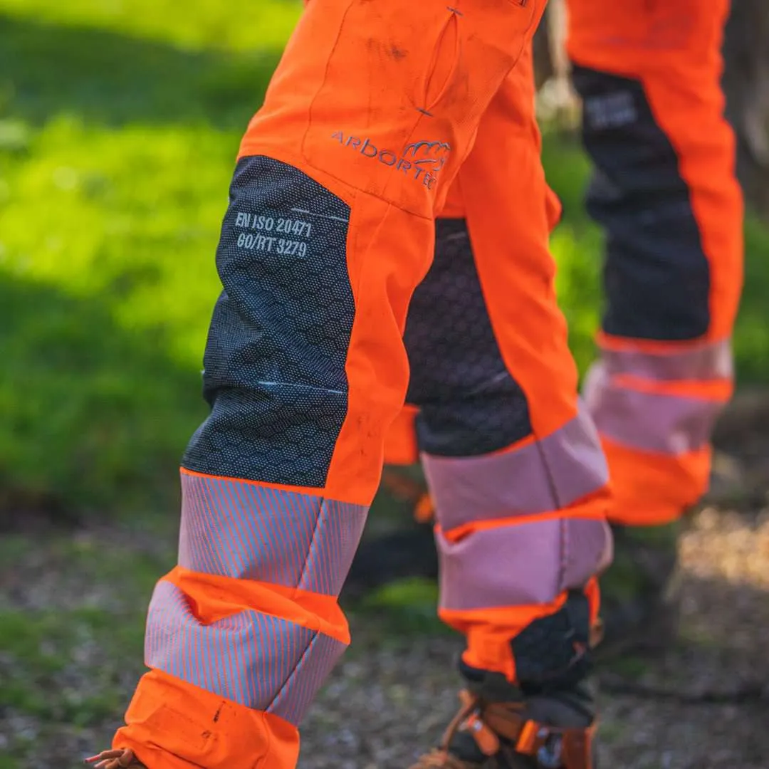 AT4060(US) Breatheflex Pro Chainsaw Pants UL Rated - Hi-Viz Orange