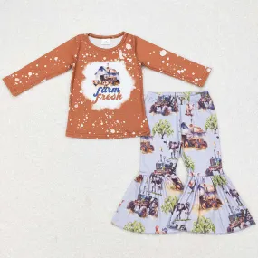 Boutique Baby Girls Clothes Bell Bottom Outfits GLP0728