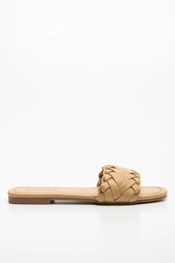 Braided Mule Sandal Natural