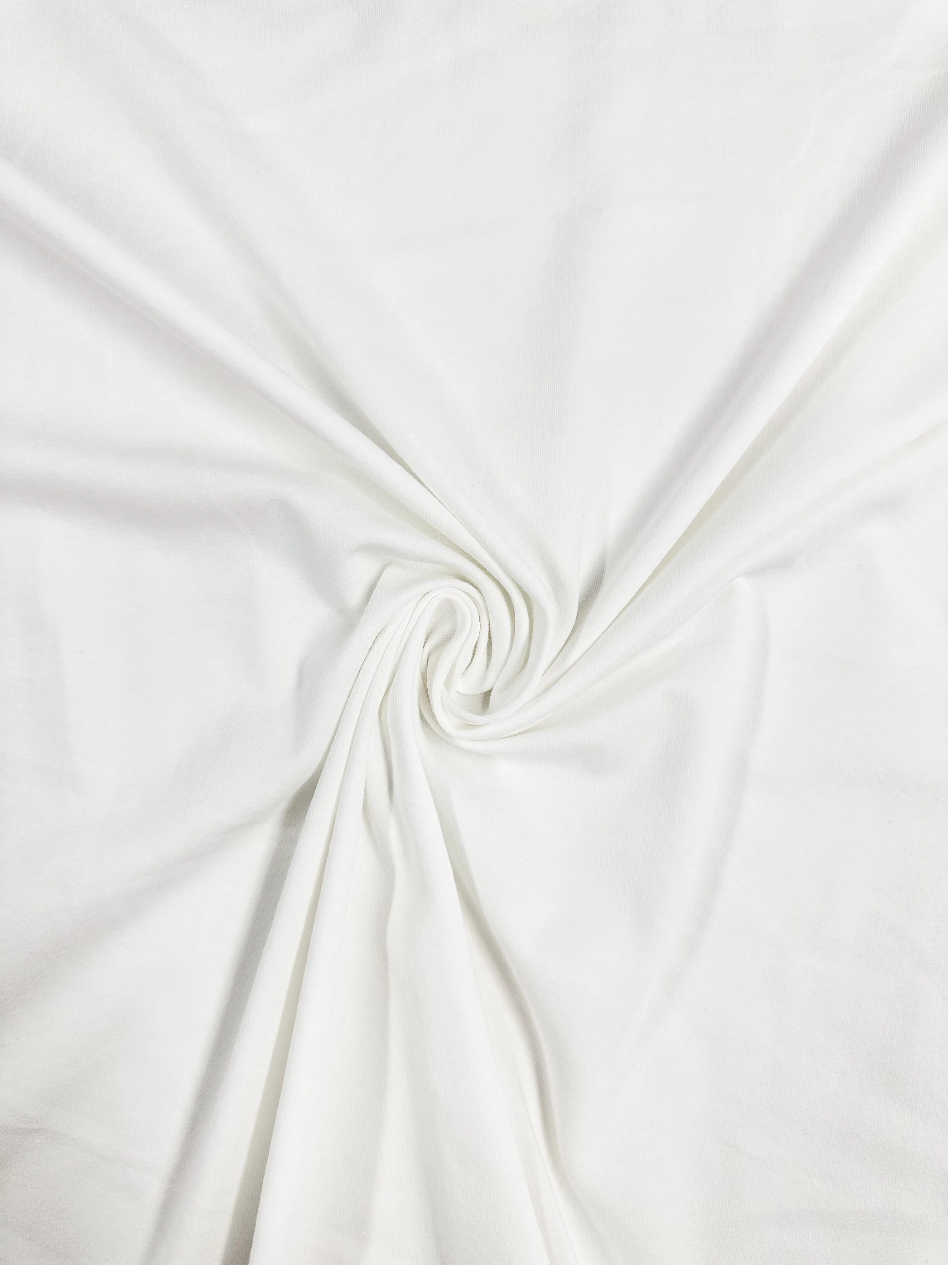 Cotton Lycra - White - 140cm