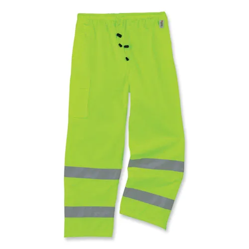 Glowear 8915 Class E Hi-vis Rain Pants, 3x-large, Lime, Ships In 1-3 Business Days