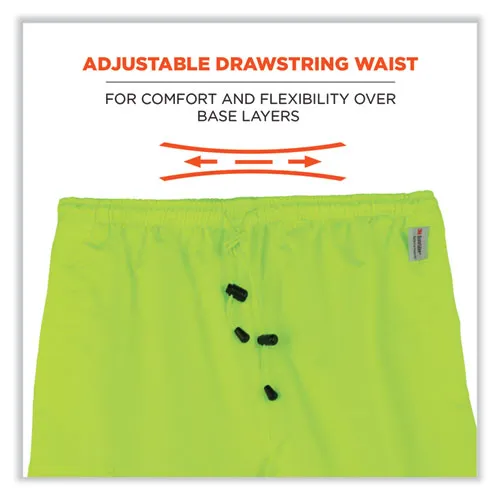 Glowear 8915 Class E Hi-vis Rain Pants, Large, Lime, Ships In 1-3 Business Days