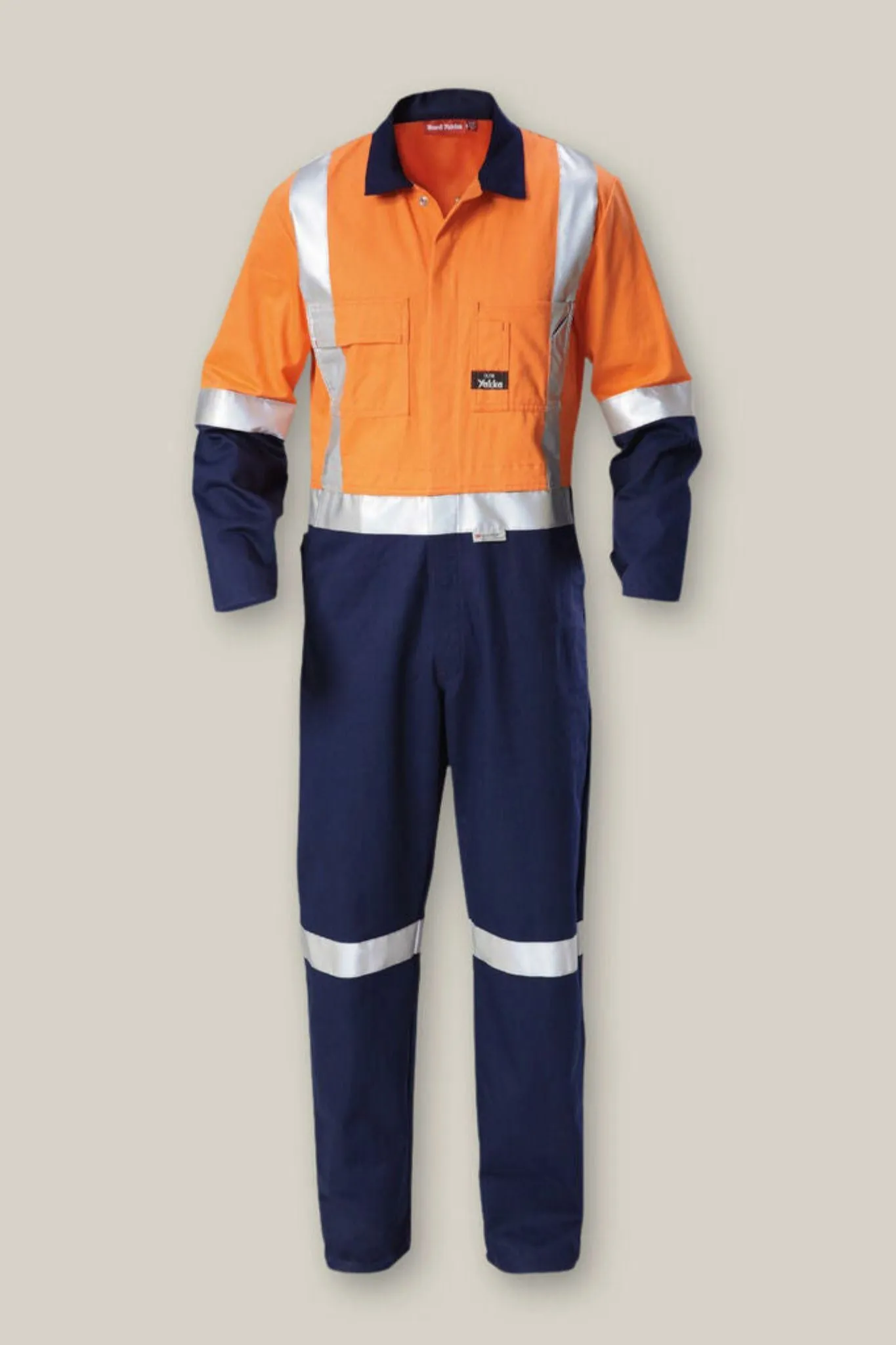 Hi-Vis 2TONE Taped Cotton Drill Coverall - Y00262