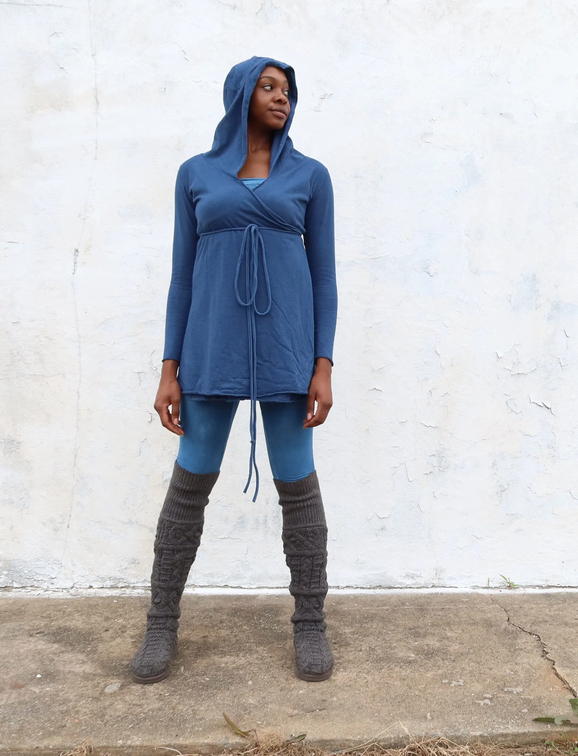 Hooded Wrap Tunic