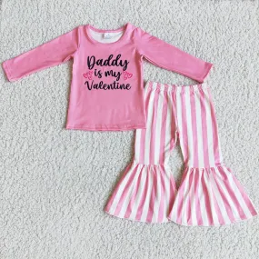 Hot Sale Baby Girls Clothes Valentine's Day Girls Toddler Outfits 6 B9-35