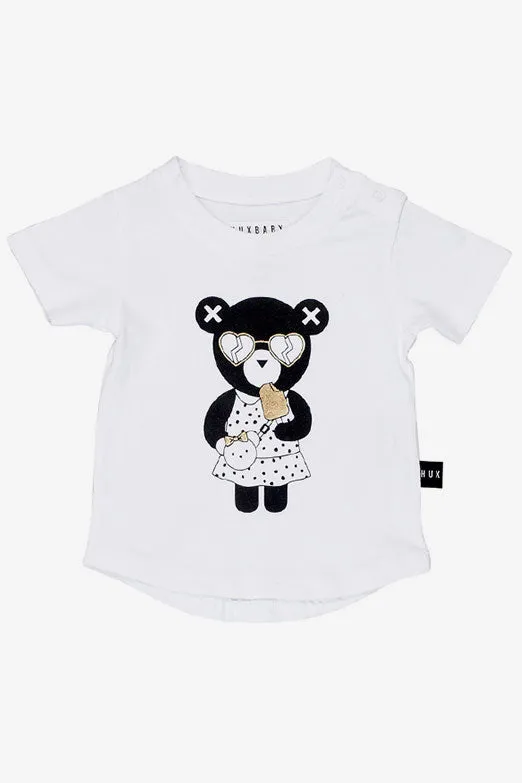 Huxbaby Heart Bear Kids T-Shirt (Size 6/12M left)