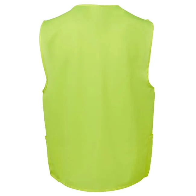 JBs Wear HI VIS Zip Safety Vest (6HVSZ)