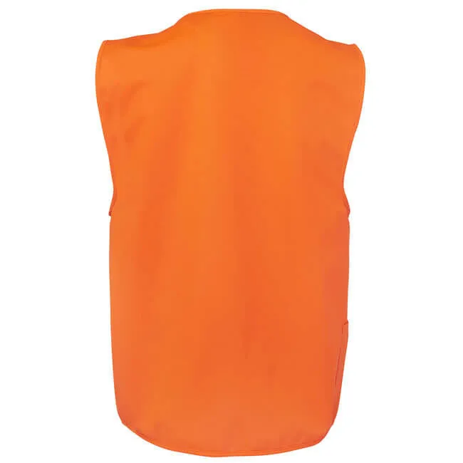 JBs Wear HI VIS Zip Safety Vest (6HVSZ)