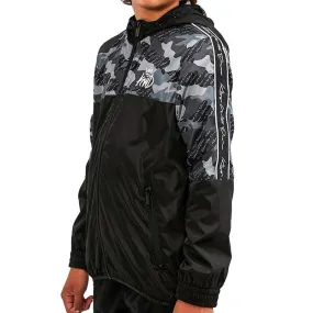 Kings Will Dream Kids Alfa Windbreaker Black Reflective Grey