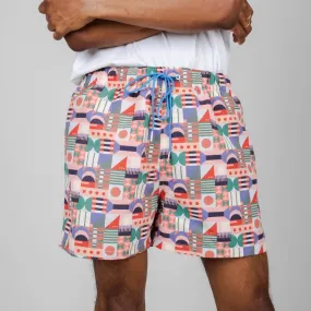 LAST ONE in S - Brava Artisan Swimming Shorts - Passion