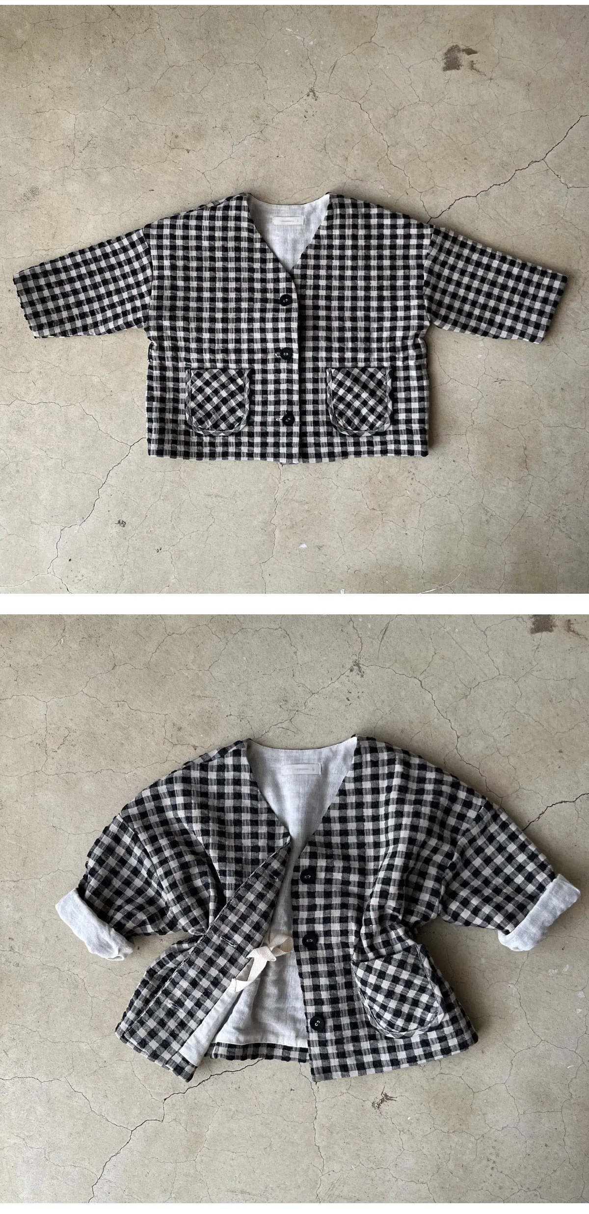 Linen Check Jacket_2Colours