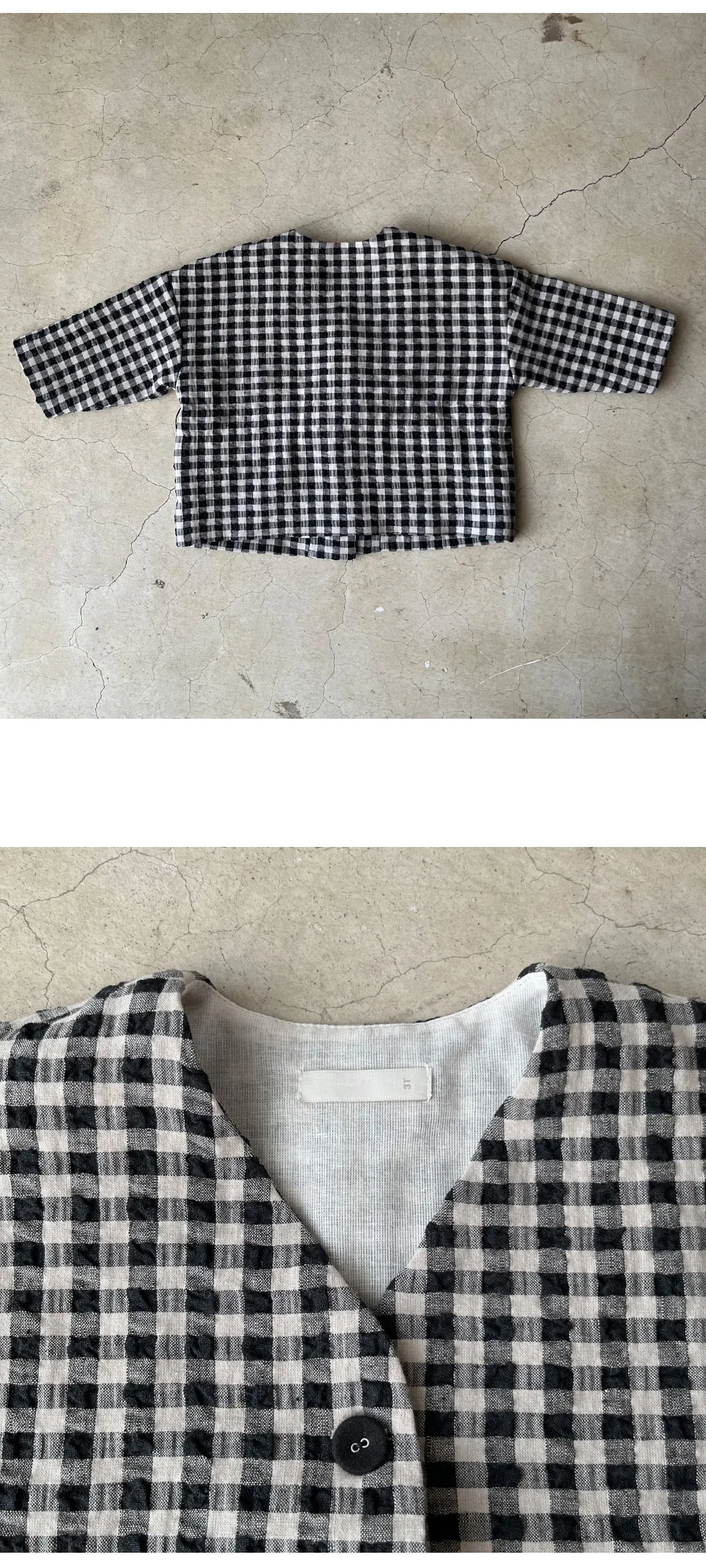 Linen Check Jacket_2Colours