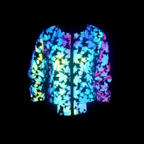 Maple Leaf Reflective Women’s Baseball Jacket