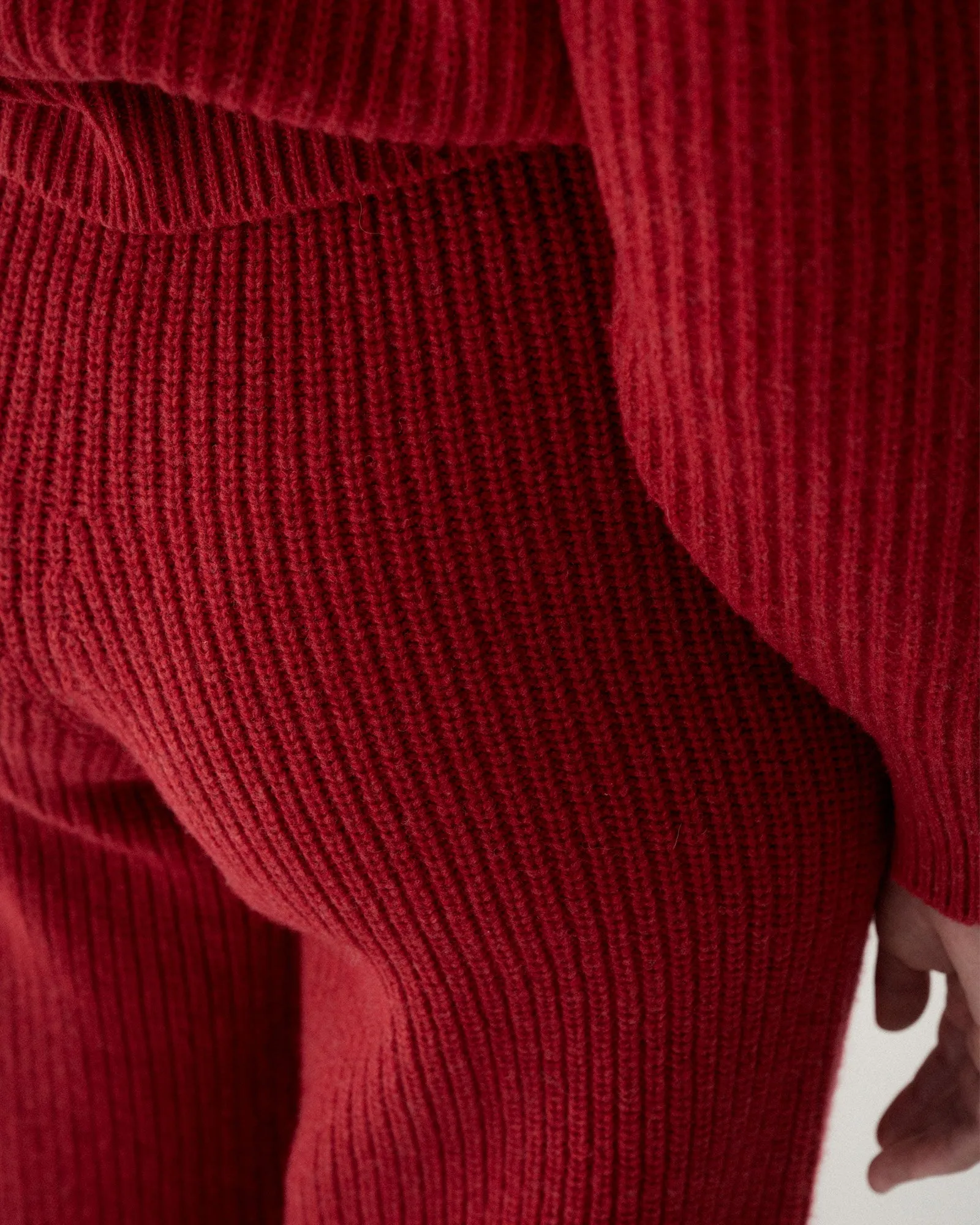 Mea Pants - Recycled Wool - Red