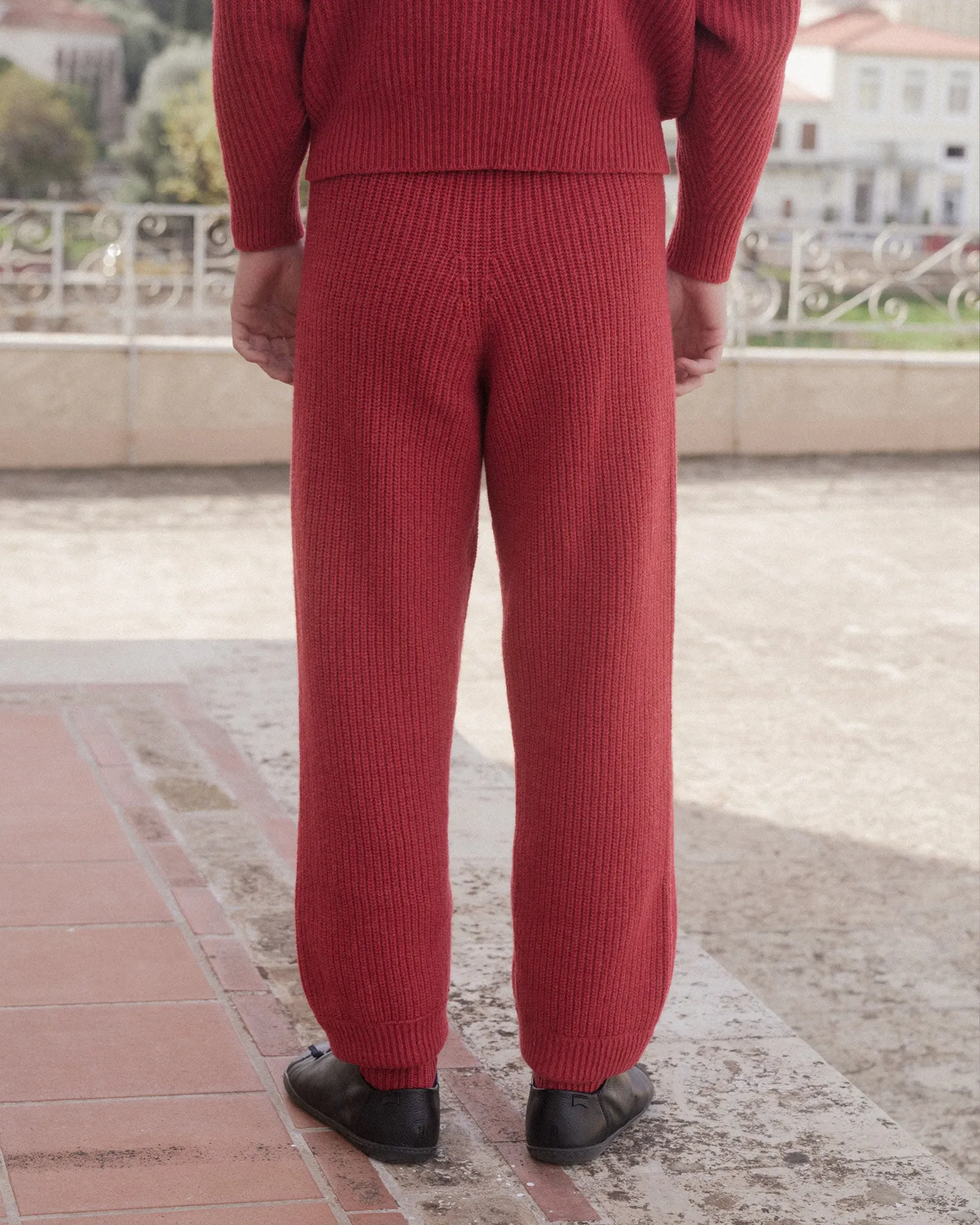 Mea Pants - Recycled Wool - Red