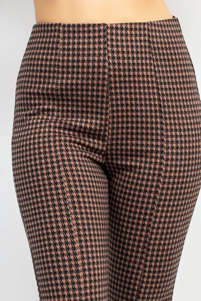 Plaid Bell Bottom Pants