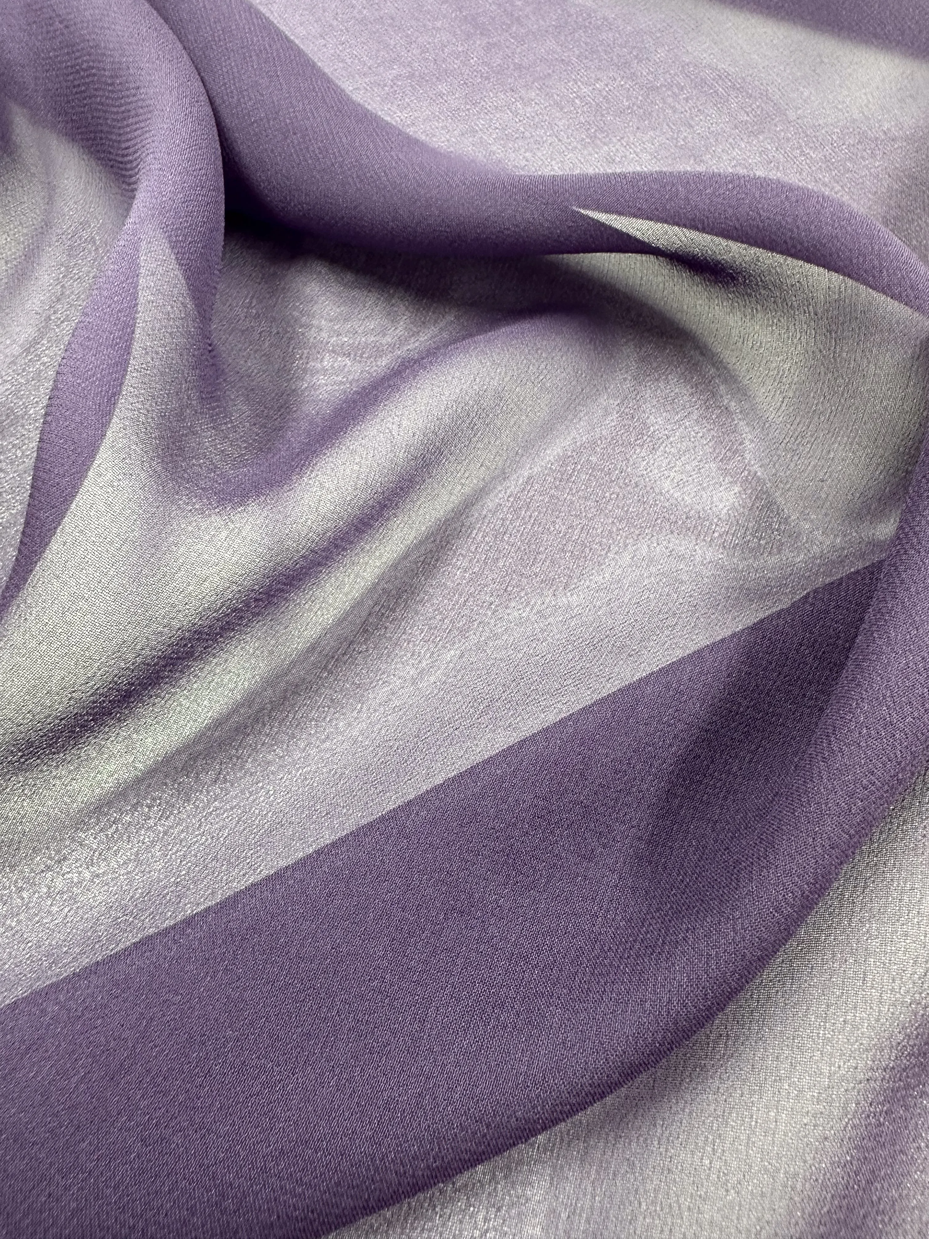 Pure Silk Georgette - Wineberry - 135cm