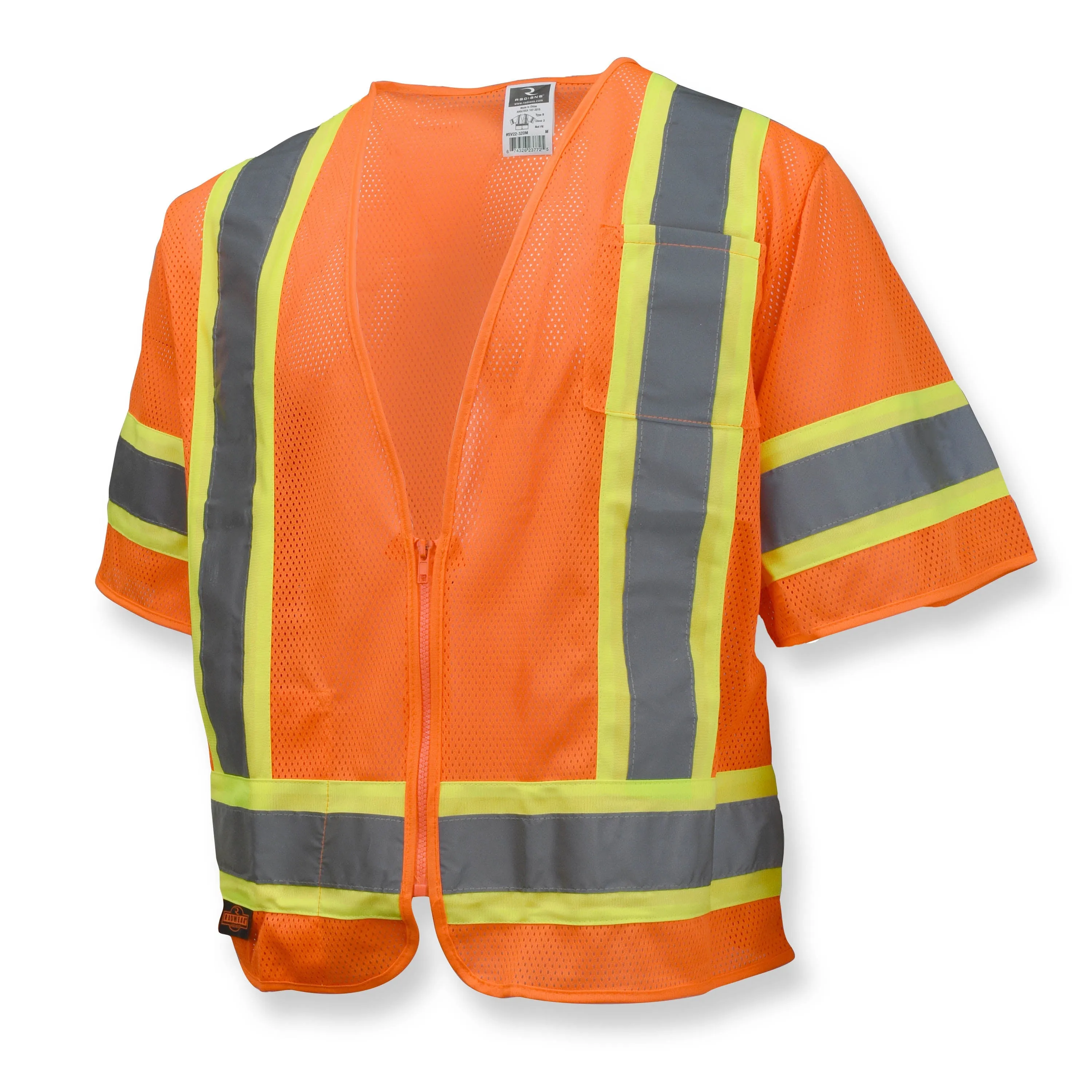 Radians SV22-3 Economy Type R Class 3 Mesh Safety Vest with Two-Tone Trim