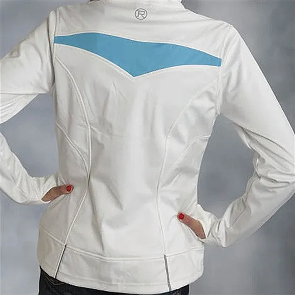 Roper Women's White/Turq Soft Shell Jacket