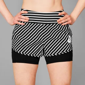 Stripe 2 in 1 Pace Shorts 3''