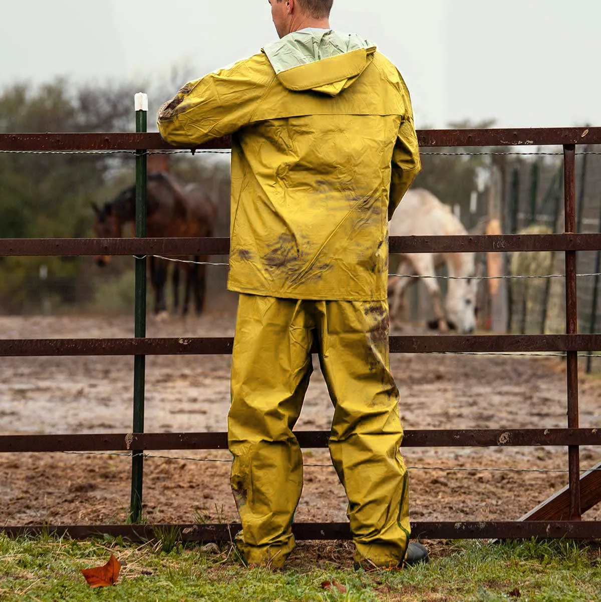 Sugar River by Gemplers Yellow PVC Rain Jacket & Pants