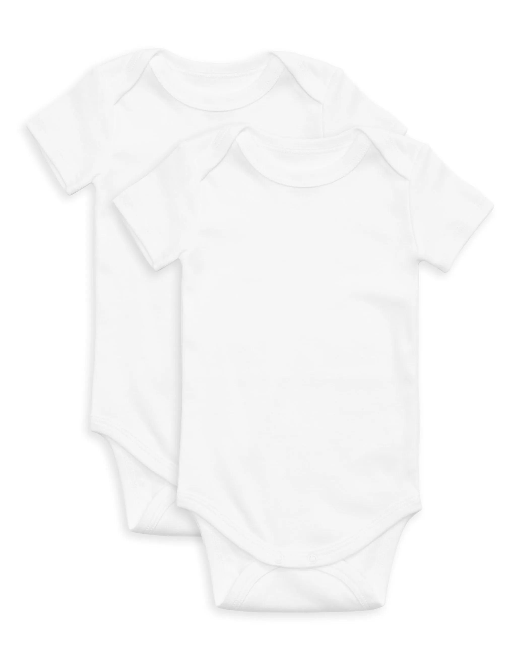 The Organic Short Sleeve Onesie 2 Pack [White]