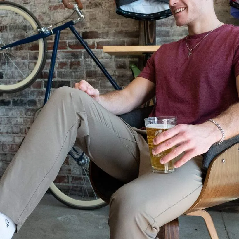 Urban Cycling Commuter Bike to Work Pants - Khaki