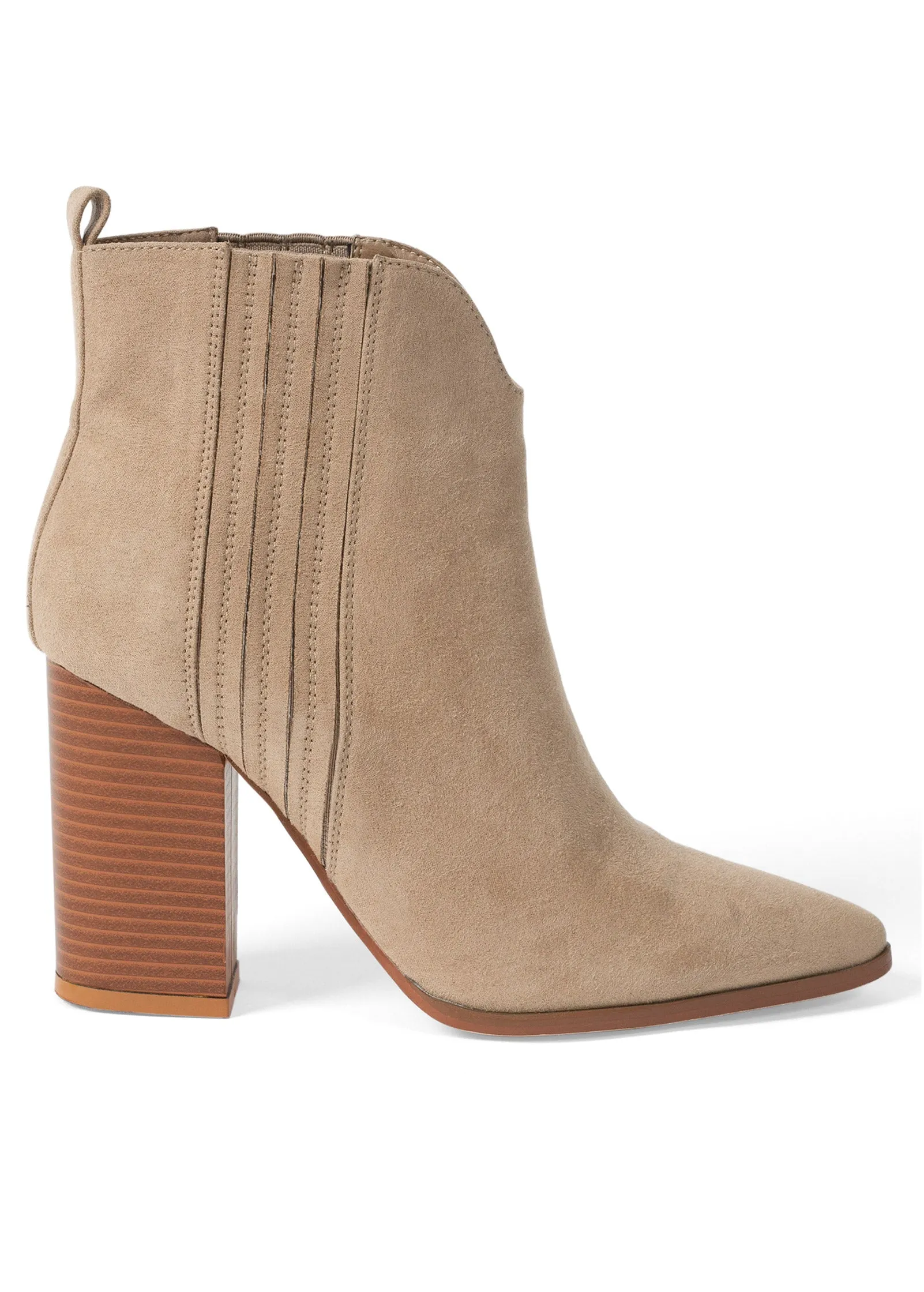 Western Booties - Natural